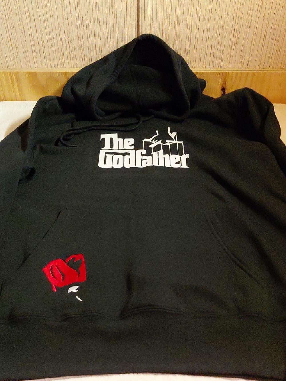 The Godfather Don Vito Men's Black Hoodie, NWOT, Size M